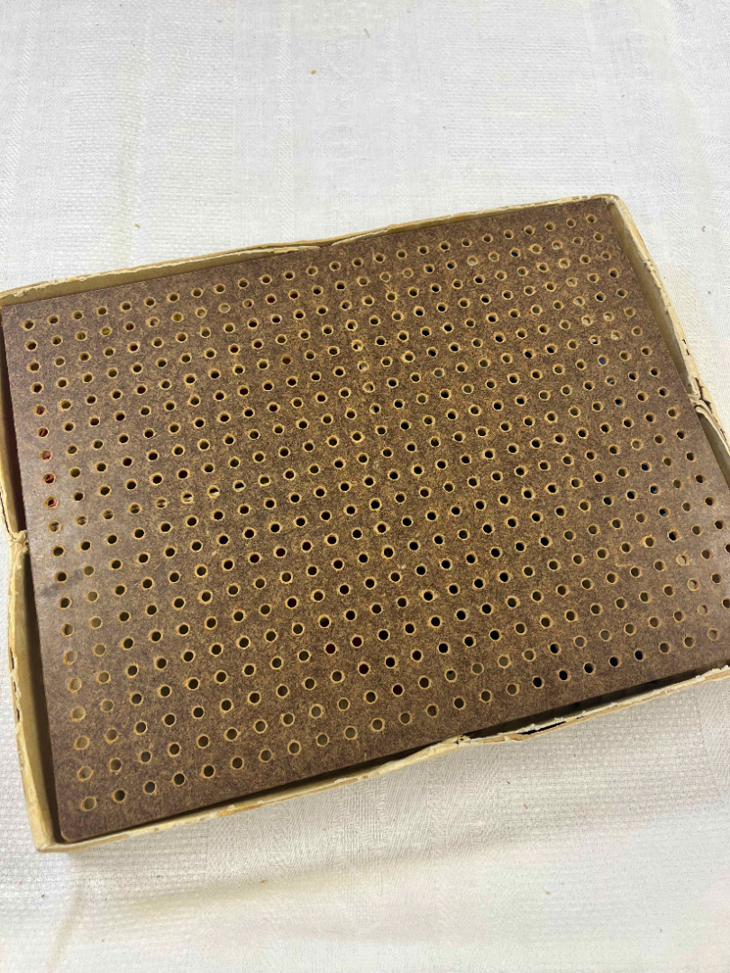 Детская настольная игра "Детская мозаика" Деревянная основа, пластмассовые детали. Винтаж, СССР. Картинка 6